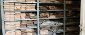 Old files on a shelf