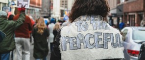 Foto van straatprotesten